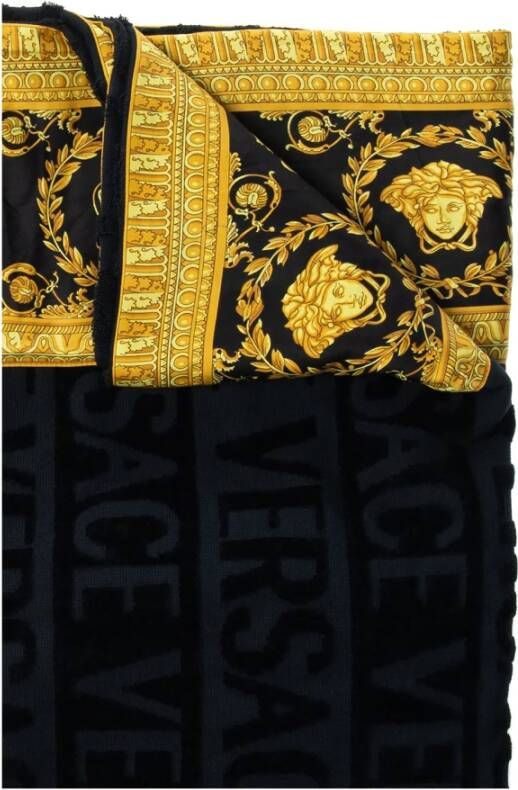 Versace Badhanddoek Zwart Dames