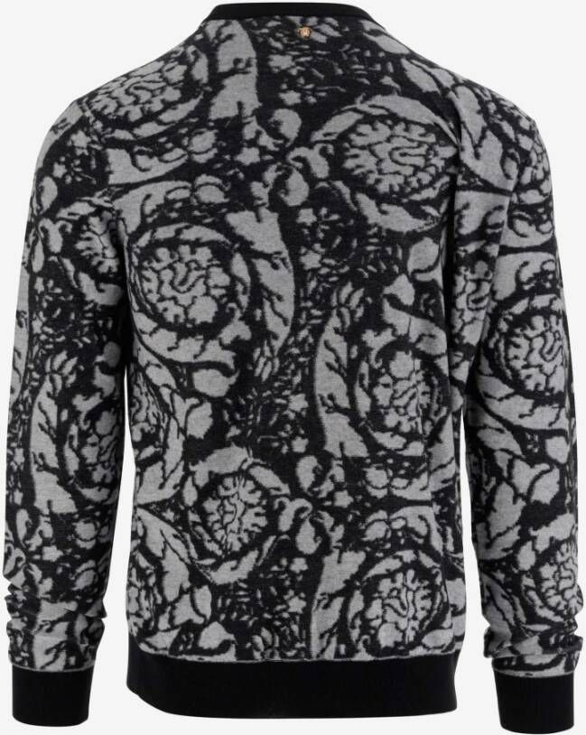 Versace Stijlvolle Sweaters met 4 5 cm Hak Zwart Heren