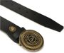 Versace Jeans Couture Zwarte leren riem met logogesp Multicolor - Thumbnail 2
