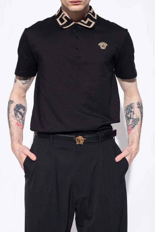 Versace Belt with decorative buckle Zwart Unisex