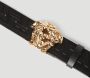 Versace Geometrisch Leren Riem met Reliëf Black Heren - Thumbnail 4