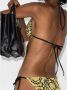 Versace Barok Print Triangel Bikini Top Beige Dames - Thumbnail 7