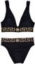 Versace Zwarte Greca Key Bikini Broekjes met hoge taille Zwart Dames - Thumbnail 5