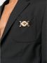 Versace Zwarte Logo-Plaque Blazer Black Heren - Thumbnail 2