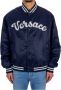 Versace Blauwe Bomberjack met Logo Detail Blue Heren - Thumbnail 3