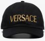 Versace Zwarte en Gouden Geborduurde Logo Pet Black Heren - Thumbnail 5