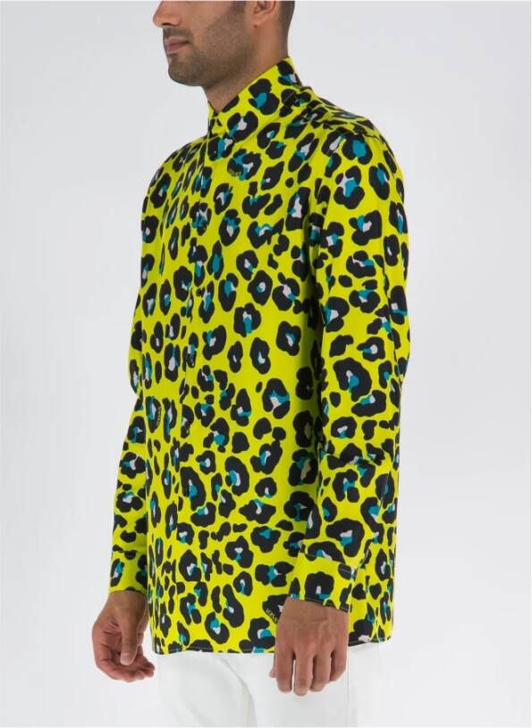 Versace Casual overhemd Geel Heren
