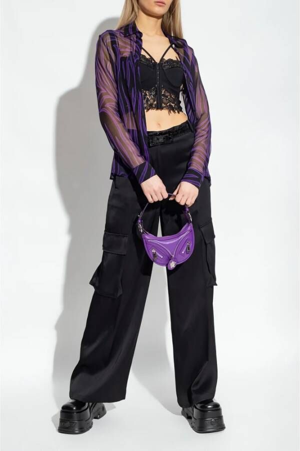 Versace Corset top with lace Zwart Dames