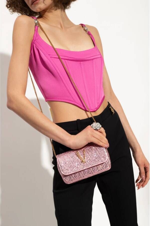 Versace Virtus Mini schoudertas Roze Dames