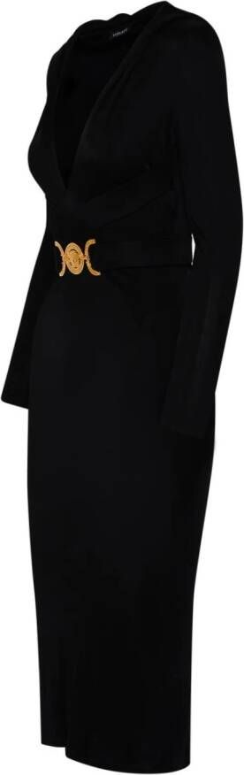 Versace Dag Midi -jurk Zwart Dames