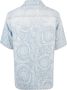 Versace Denim overhemd met relaxte pasvorm en lasergegraveerd patroon Blue Heren - Thumbnail 4