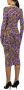 Versace Jeans Couture All-over logo-print verzamelde jurk Meerkleurig Dames - Thumbnail 6