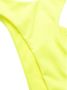 Versace Neon Eendelig Badpak met Decoratieve Uitsparingen Yellow Dames - Thumbnail 4
