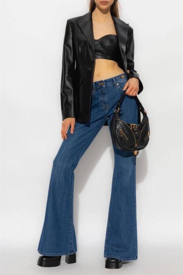 Versace Wijduitlopende jeans Blauw Dames