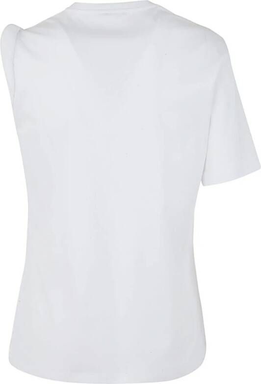 Versace Godin Print T-Shirt White Dames