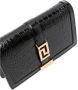Versace Godin Mini Tas in Zwart Krokodil-Geëmbosseerd Leer Black Dames - Thumbnail 4