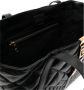 Versace Gewatteerde Zwarte Leren Shopper Tas Black Dames - Thumbnail 2