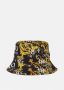 Versace Jeans Couture Zwart Goud Bucket Hoed met Logo Multicolor Unisex - Thumbnail 2