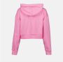 Versace Hoodie Goddess Sweatshirt Kort Logo Pink Dames - Thumbnail 4