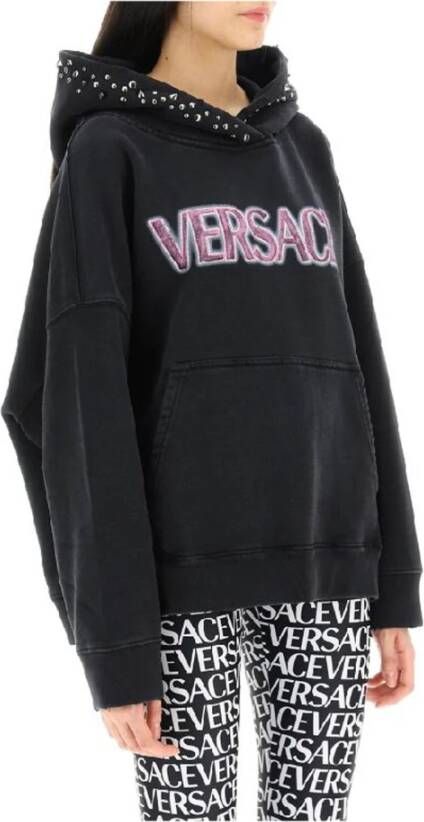 Versace Hoodies Zwart Dames