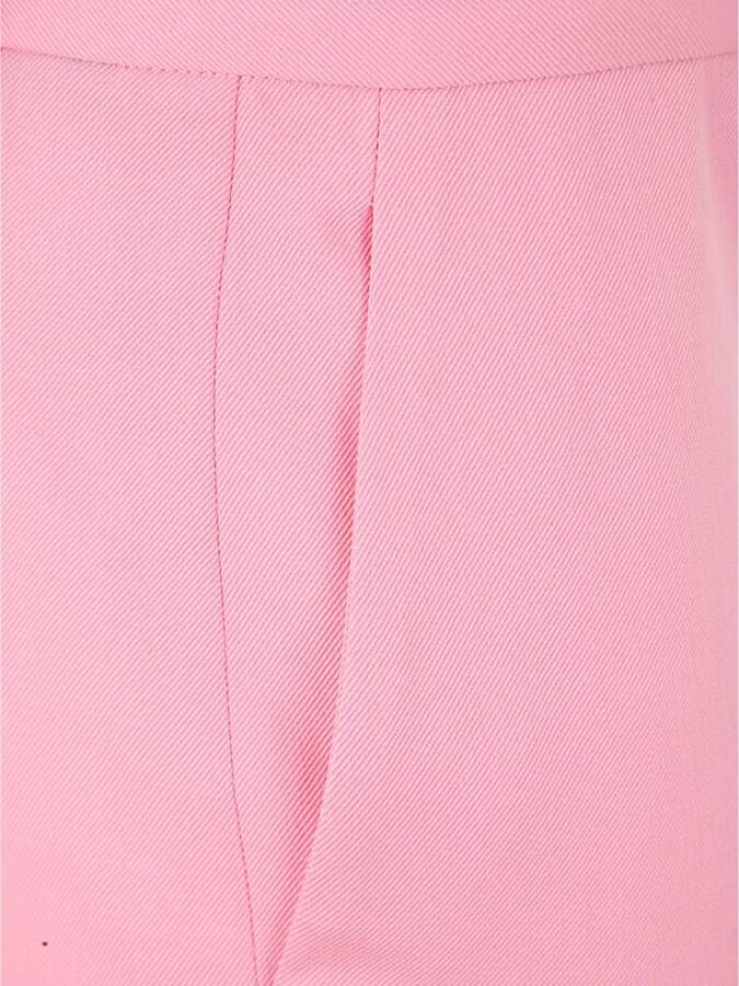 Versace Informele broek verantwoorde wollen stoffen Pink Dames