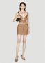 Versace Bruine rok met allover patroon en La Greca print voering Brown Dames - Thumbnail 5