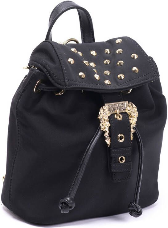 Versace Jeans Couture One Nylon Stud Backpack Zwart Dames