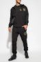 Versace Jeans Couture Zwarte T-shirts en Polos met Metallic Goud V-Embleem Logo Black Heren - Thumbnail 3