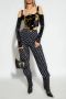Versace Jeans Couture Zwarte Top met Rits Modern en Stijlvol Black Dames - Thumbnail 2