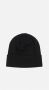 Versace Jeans Couture Zwarte wollen blend beanie met wit logo patch Black Unisex - Thumbnail 2