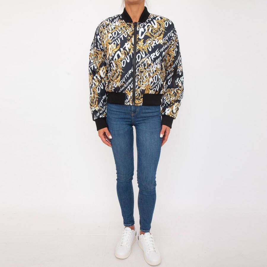 Versace Jeans Couture Bomber Jackets Zwart Dames