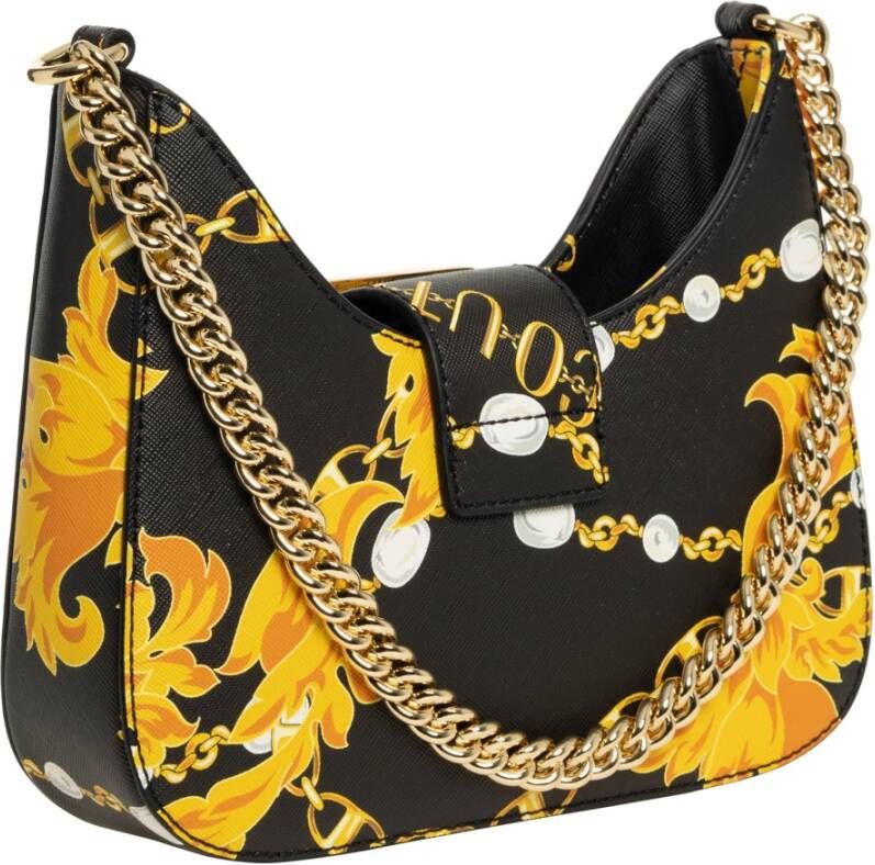 Versace Jeans Couture Chain Couture Hobo bag Zwart Dames