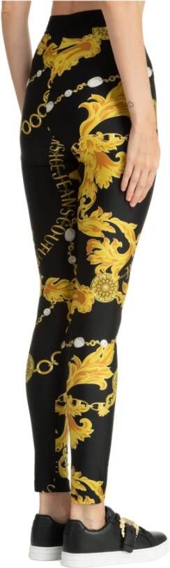 Versace Jeans Couture Chain Couture Leggings Zwart Dames
