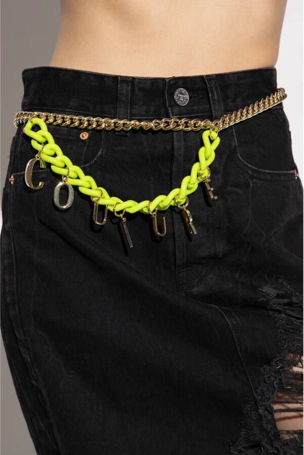 Versace Jeans Couture Chain-link belt Groen Dames