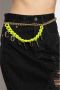 Versace Jeans Couture Logo Hanger Riem voor Vrouwen Yellow Dames - Thumbnail 3