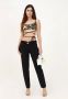 Versace Jeans Couture Stijlvolle cropped broek voor vrouwen Black Dames - Thumbnail 7