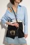 Versace Jeans Couture Zwarte Crossbody Tas met Afneembaar Gouden Ketting Detail Black Dames - Thumbnail 7