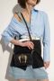 Versace Jeans Couture Zwarte Crossbody Tas met Afneembaar Gouden Ketting Detail Black Dames - Thumbnail 9