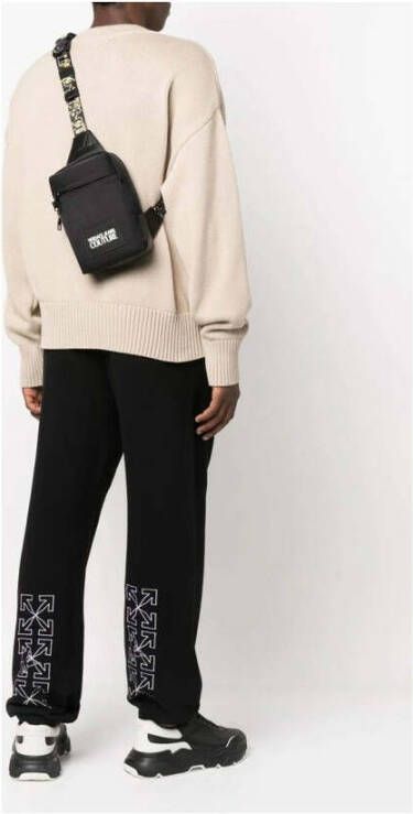 Versace Jeans Couture Zwarte kruispunttas Zwart Heren