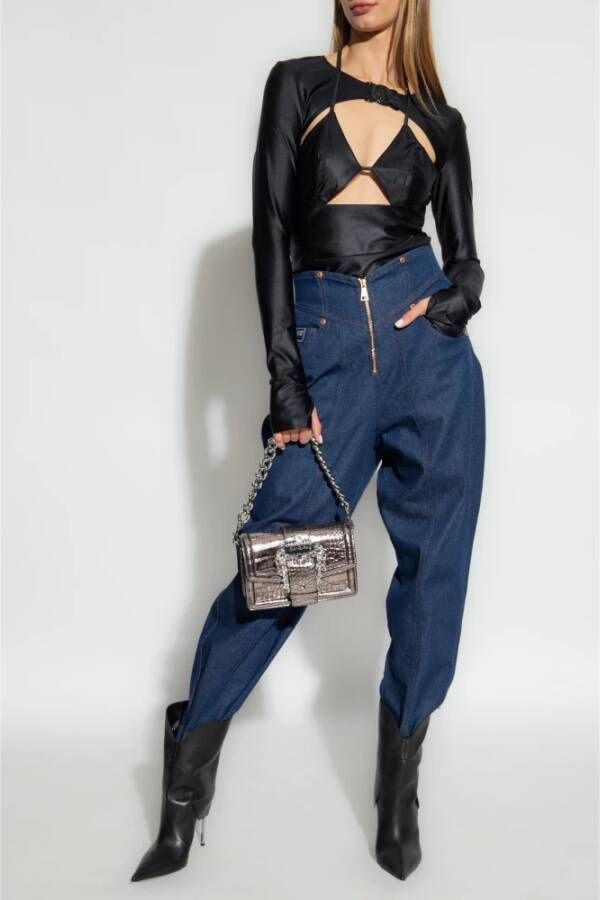Versace Jeans Couture Cut-out top Zwart Dames