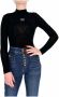 Versace Jeans Couture Dolcevita con logo stampato fronte donna Versace 73Hah617-J0007 Nero Zwart Dames - Thumbnail 7