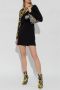 Versace Jeans Couture A-Lijn Mini Jurk met Uitsnijdingen Black Dames - Thumbnail 3