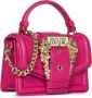 Versace Jeans Couture Gehamerde imitatieleer schoudertas met Baroque Versace gesp Pink Dames - Thumbnail 2