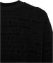 Versace Jeans Couture Felpa basic a girocollo con stampa logo floccato uomo 73Gai310-Fs045 Nero Zwart Heren - Thumbnail 4