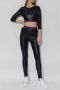 Versace Jeans Couture Geknipte top met logo Zwart Dames - Thumbnail 2