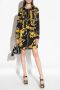 Versace Jeans Couture Mini Jurk met Lange Mouwen en Chain Couture Print Black Dames - Thumbnail 4