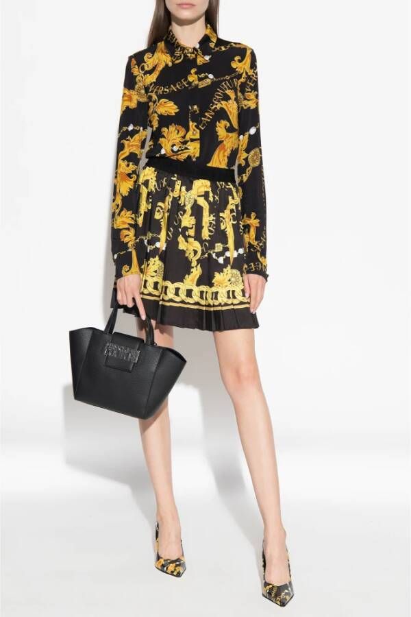 Versace Jeans Couture Gestreept overhemd Zwart Dames