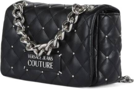 Versace Jeans Couture Gewatteerde schoudertas met mini studs Black Dames