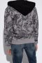 Versace Jeans Couture Grijze en Zwarte Hoodie S Zwart Heren - Thumbnail 2