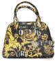 Versace Jeans Couture Zwart-Gouden Dames Casual Tas met Barok Gespen Black Dames - Thumbnail 2
